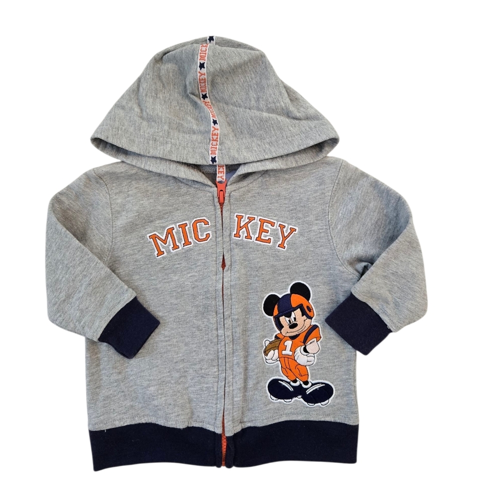 Vintage Y2k Disney Mickey Mouse Football Kids Hoodie Hooded Sweatshirt